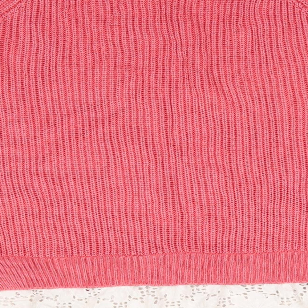 Womens UK Size L Papaya Orange Pullover Jumper