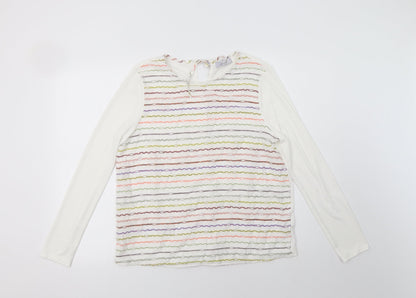Womens UK Size 12 Per Una White Basic Blouse