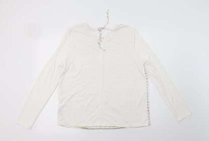 Womens UK Size 12 Per Una White Basic Blouse