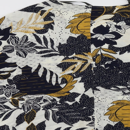 Primark Womens Multicoloured Floral Viscose Basic Button-Up Size 14 V-Neck