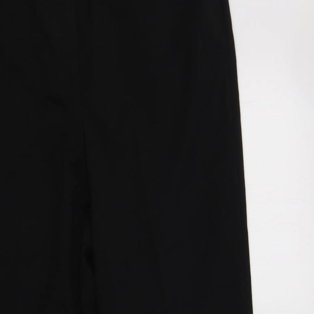 TU Womens Black  Polyester Dress Pants Trousers Size 12 L28 in Regular