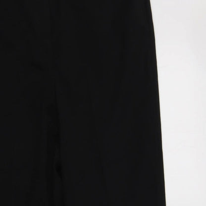 TU Womens Black  Polyester Dress Pants Trousers Size 12 L28 in Regular