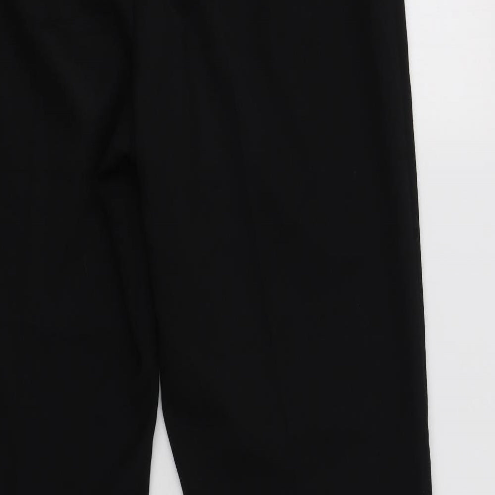 TU Womens Black  Polyester Dress Pants Trousers Size 12 L28 in Regular