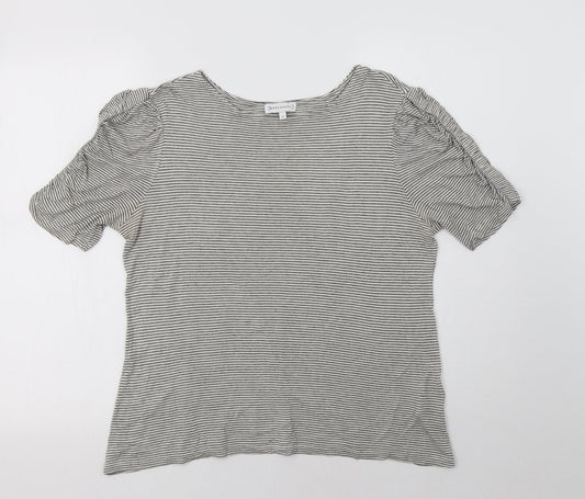 Womens UK Size 14 Warehouse Grey Basic Blouse