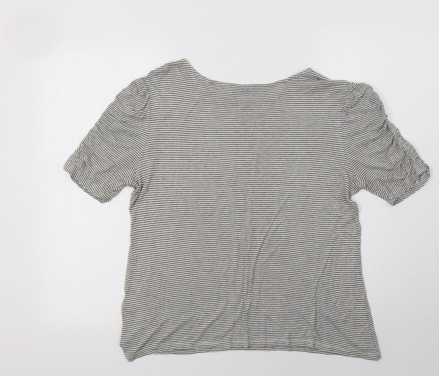 Womens UK Size 14 Warehouse Grey Basic Blouse