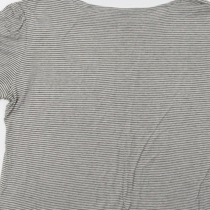 Womens UK Size 14 Warehouse Grey Basic Blouse