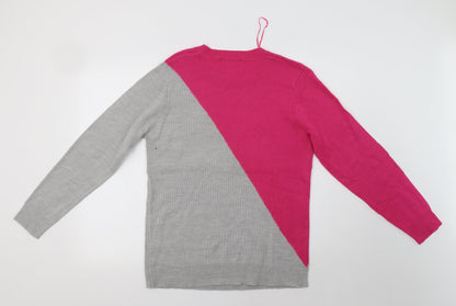 Womens UK Size 14 Studio Grey Pullover Jumper