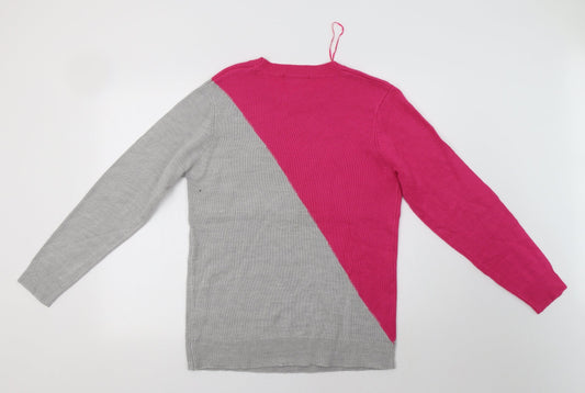 Womens UK Size 14 Studio Grey Pullover Jumper