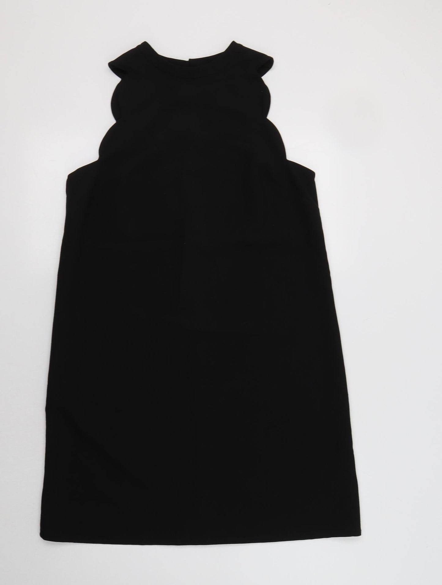 Dorothy Perkins Womens Black  Polyester Shift  Size 12  Round Neck