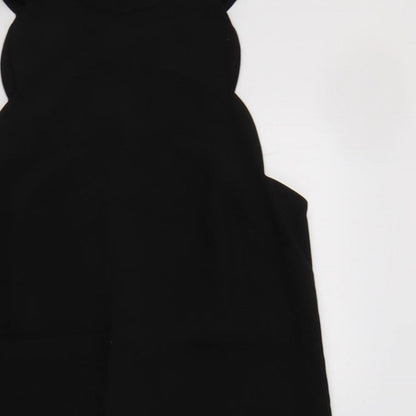 Dorothy Perkins Womens Black  Polyester Shift  Size 12  Round Neck