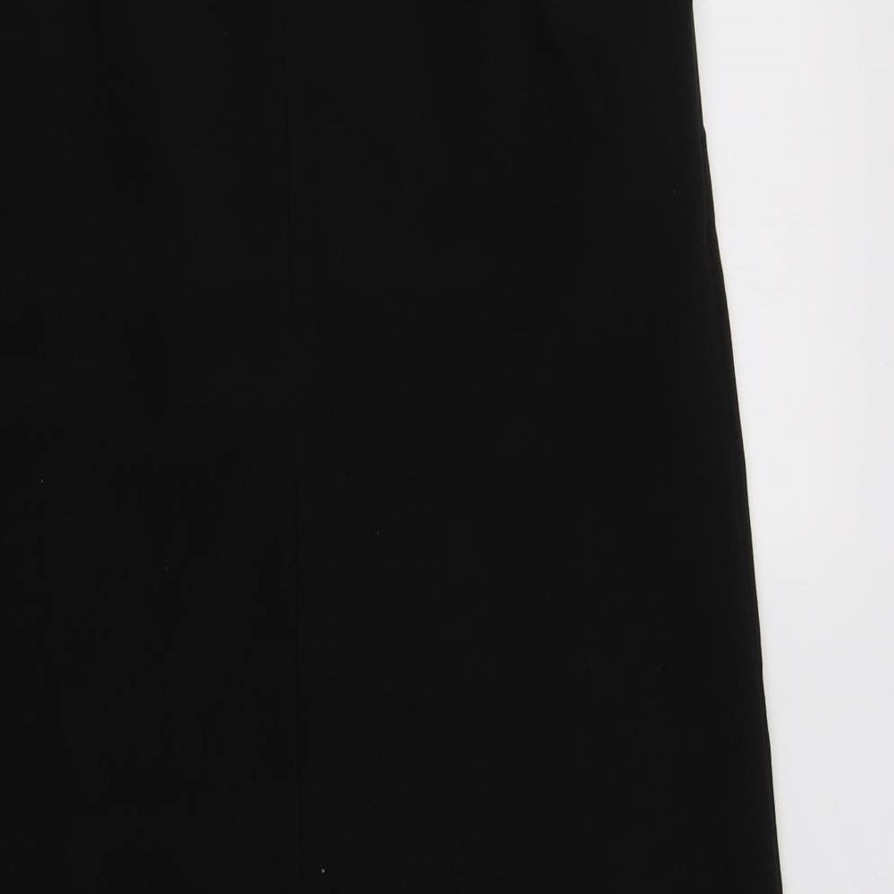 Dorothy Perkins Womens Black  Polyester Shift  Size 12  Round Neck