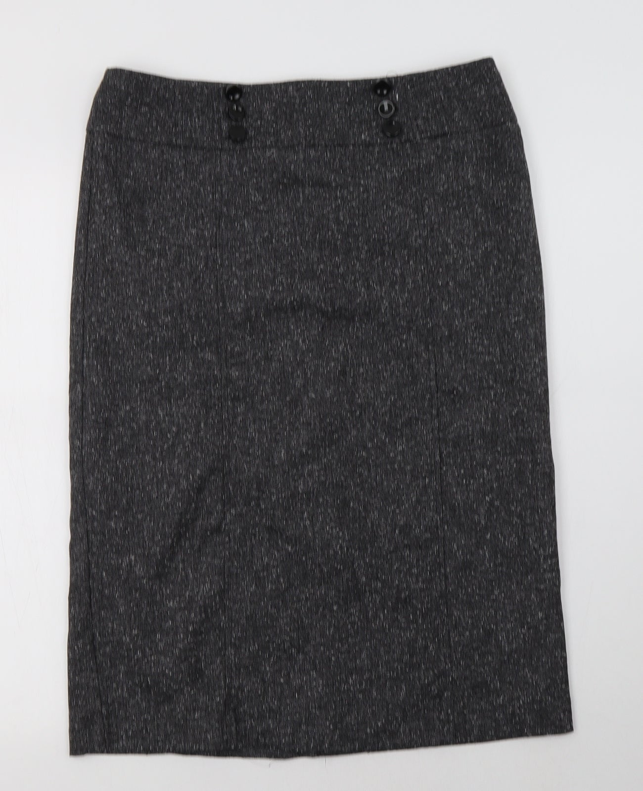 BHS Womens Grey  Polyester Straight & Pencil Skirt Size 12