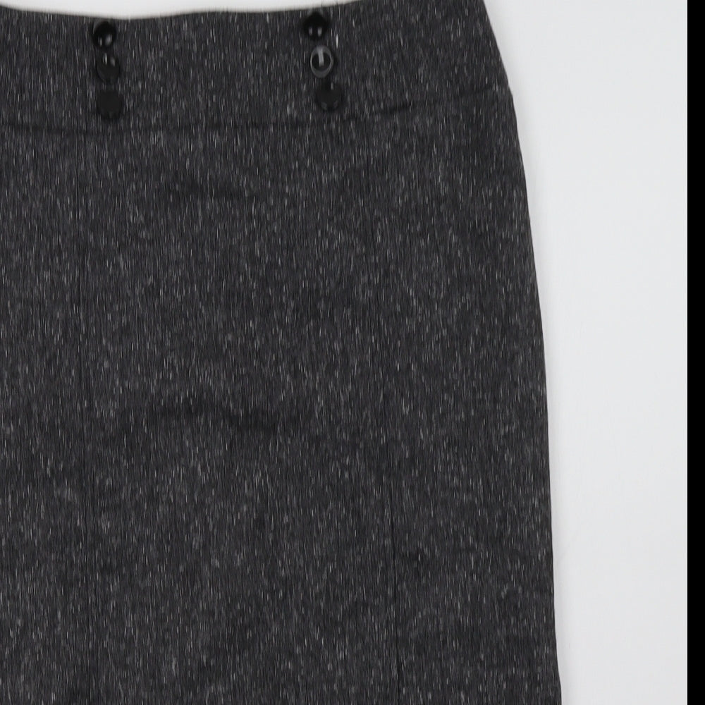 BHS Womens Grey  Polyester Straight & Pencil Skirt Size 12