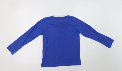 Urban Revival Boys Blue  Cotton Basic T-Shirt Size 9-10 Years V-Neck
