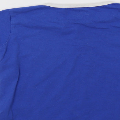 Urban Revival Boys Blue  Cotton Basic T-Shirt Size 9-10 Years V-Neck