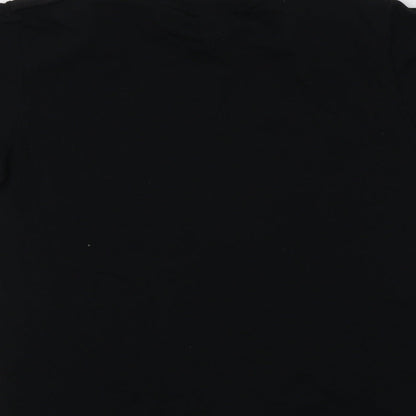 Gildan Boys Black  Cotton Basic T-Shirt Size 9-10 Years Crew Neck