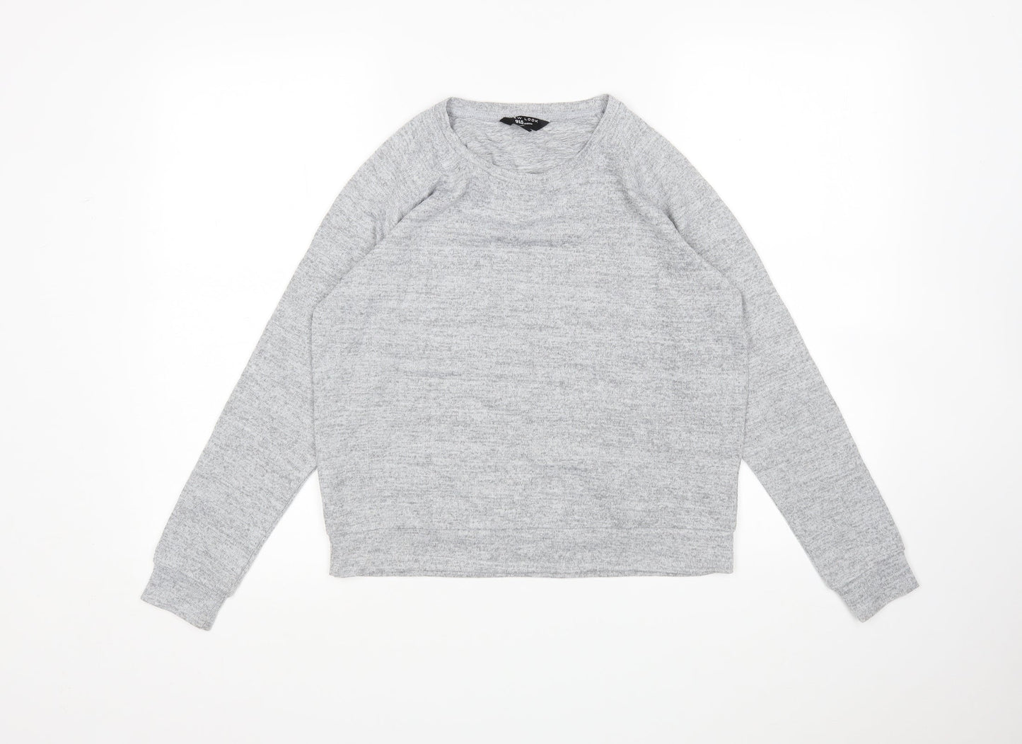New Look Girls Grey  Polyester Pullover Sweatshirt Size 12-13 Years
