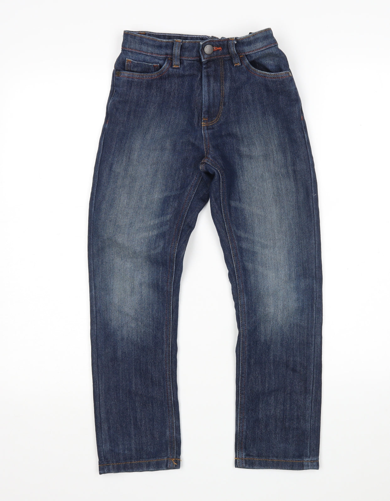 NEXT Boys Blue  Cotton Straight Jeans Size 9 Months  Regular