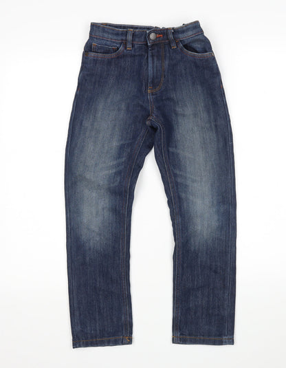 NEXT Boys Blue  Cotton Straight Jeans Size 9 Months  Regular