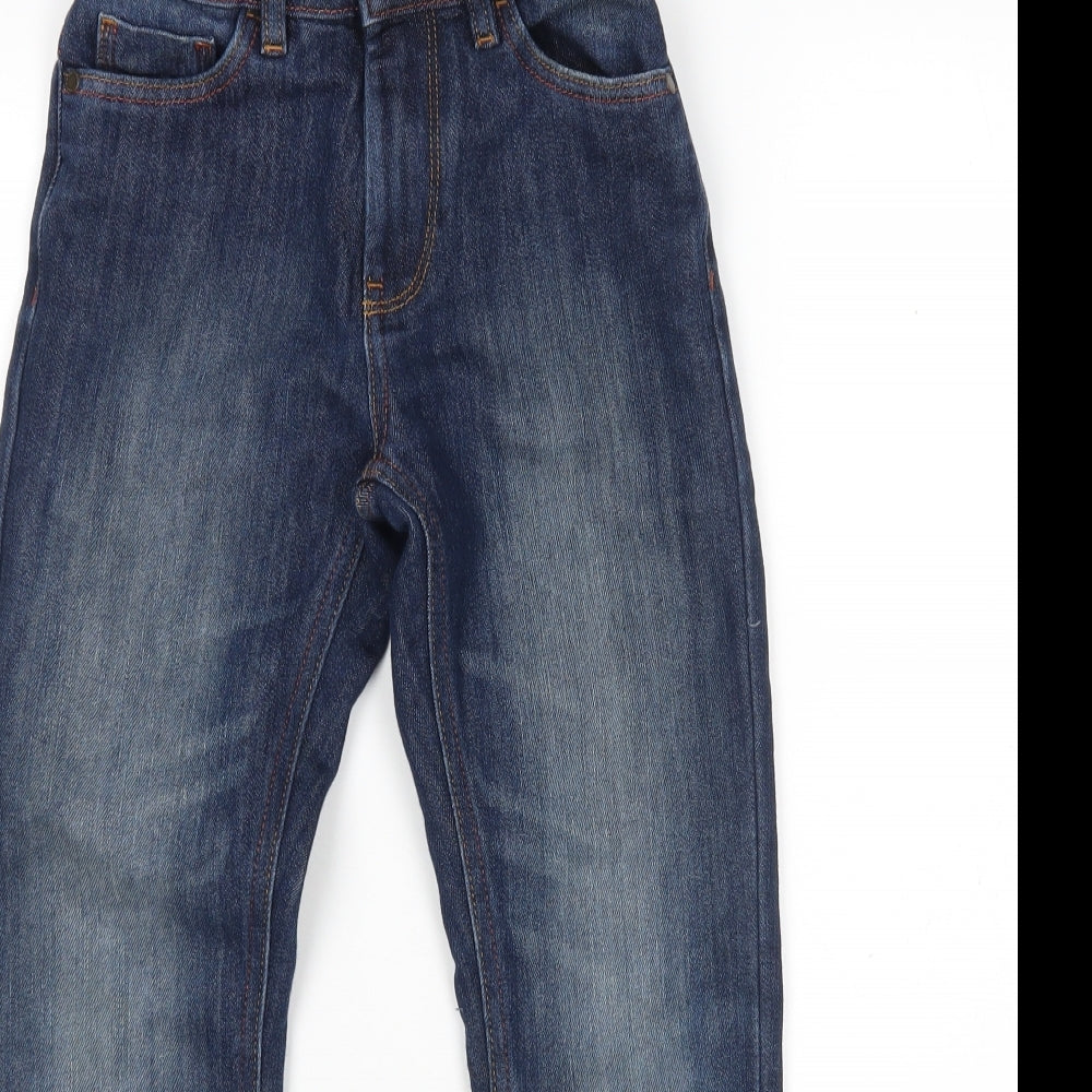 NEXT Boys Blue  Cotton Straight Jeans Size 9 Months  Regular