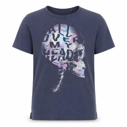 Front view of Next boys’ multicoloured cotton basic t-shirt, size 5, years round neck
