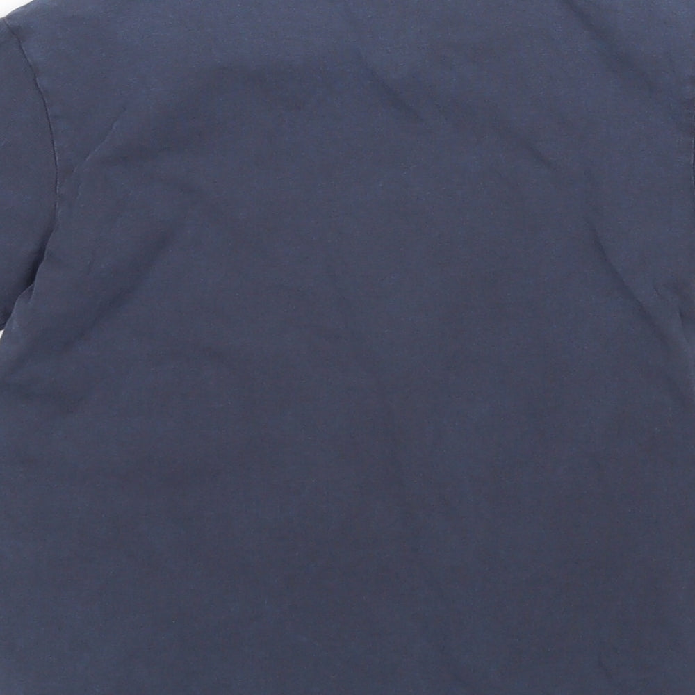Brand and care label for Next boys’ multicoloured cotton basic t-shirt, size 5, years round neck
