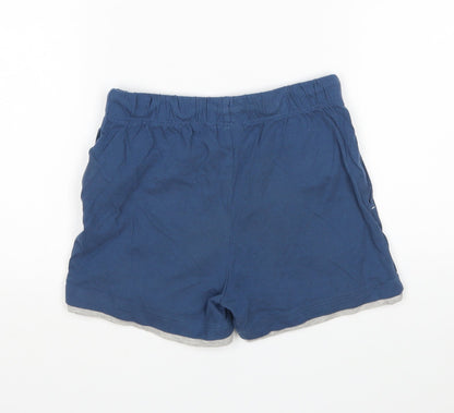 Sun City Boys Blue  Cotton  Sleep Shorts Size 8 Years