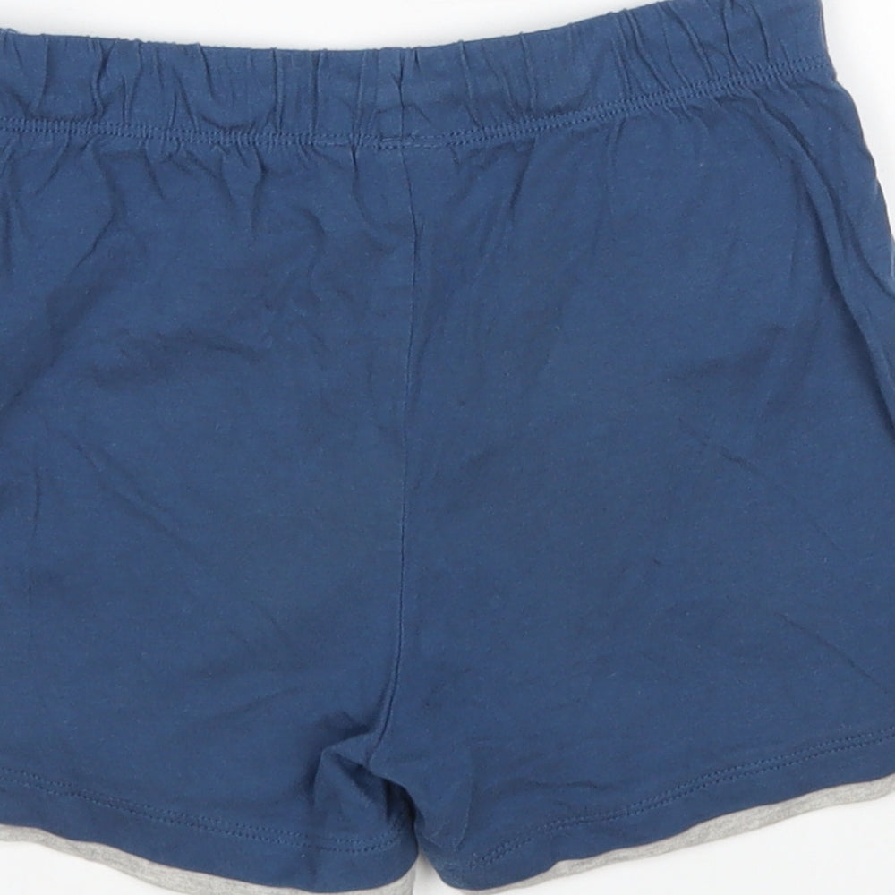 Sun City Boys Blue  Cotton  Sleep Shorts Size 8 Years