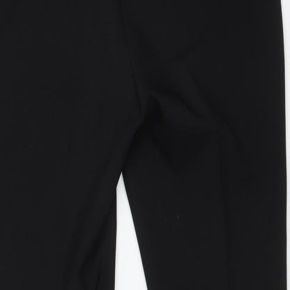 Womens UK Size 14 Peacocks Regular Fit Dress Pants Black Trousers