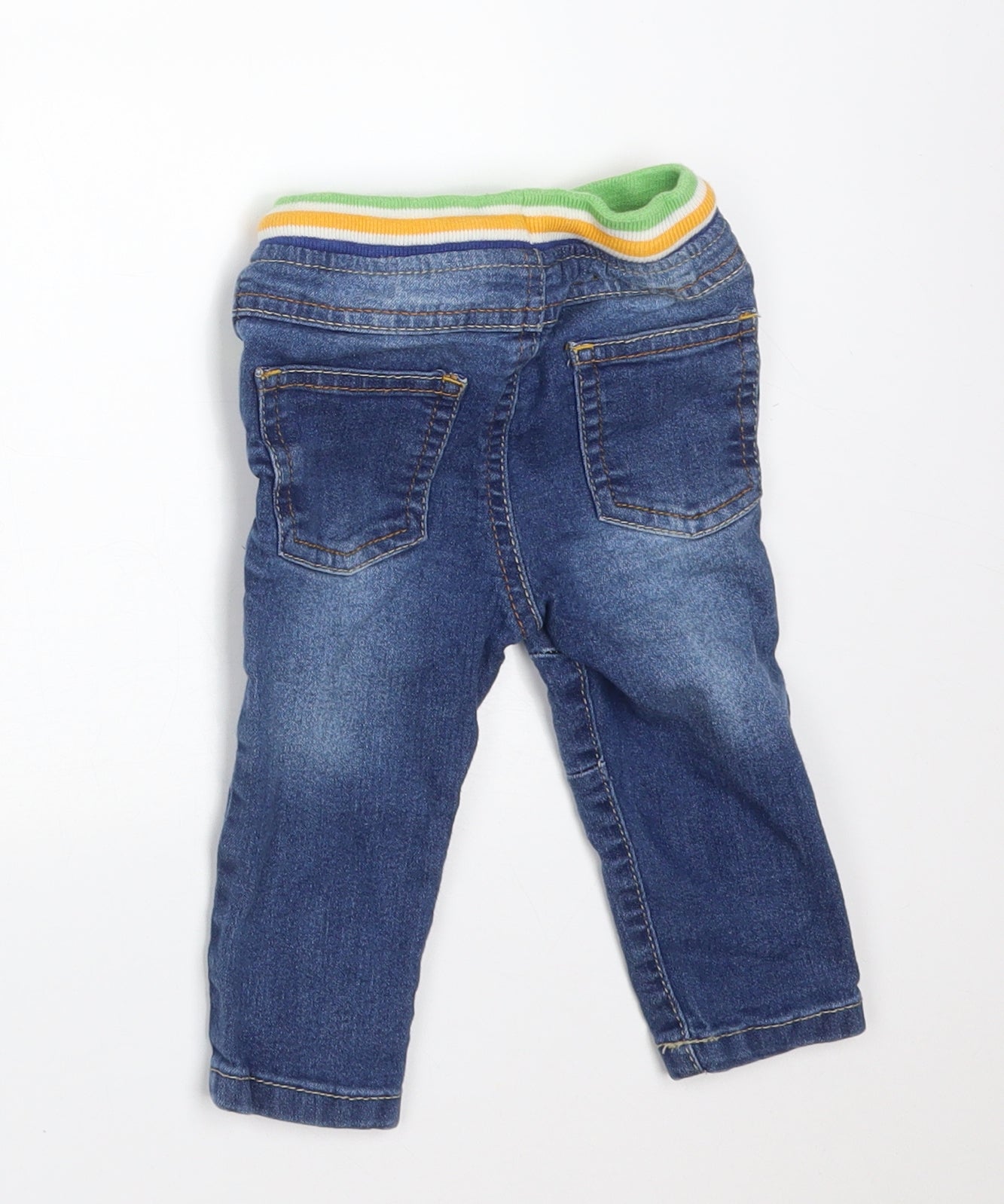 SO CUTE Boys Blue  Cotton  Jeans Size 6-9 Months   - MONKEY H