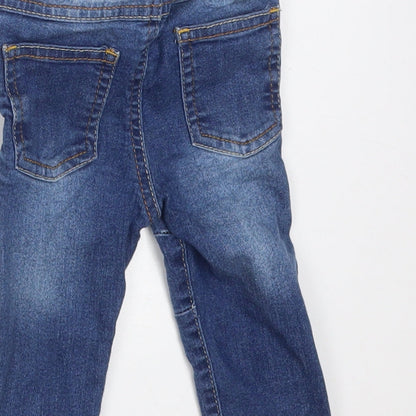 SO CUTE Boys Blue  Cotton  Jeans Size 6-9 Months   - MONKEY H