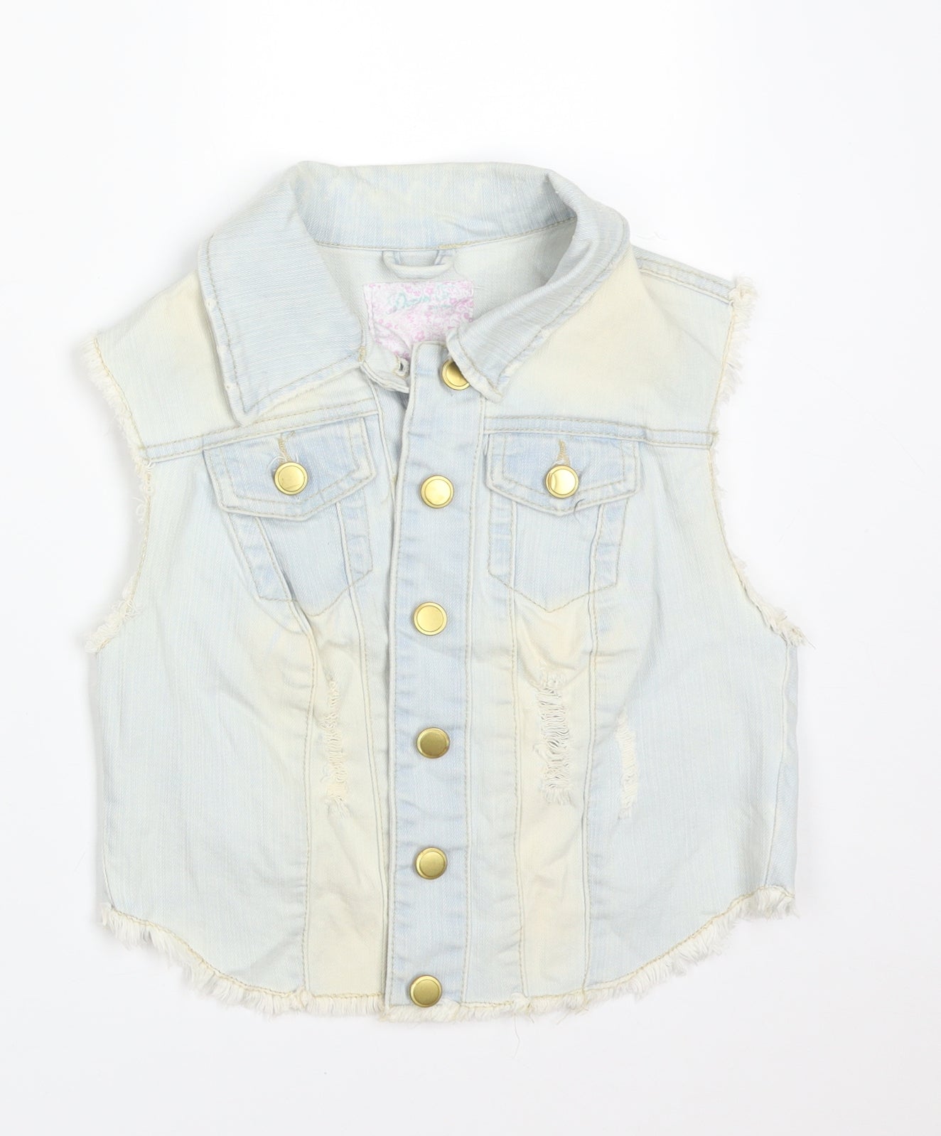 Womens UK Size 6 DENIM CO Blue Gilet