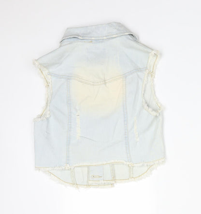 Womens UK Size 6 DENIM CO Blue Gilet