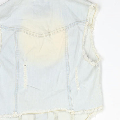 Womens UK Size 6 DENIM CO Blue Gilet