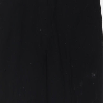 Womens UK Size 10 M&S Regular Fit Dress Pants Black Trousers