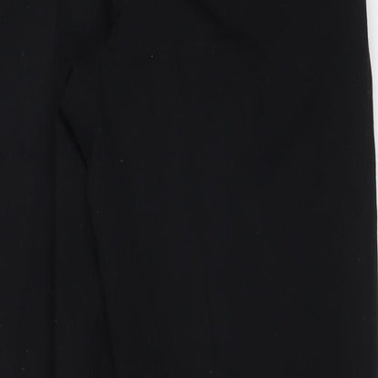 Womens UK Size 10 M&S Regular Fit Dress Pants Black Trousers