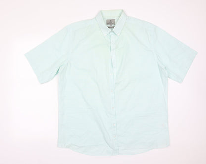 TAYLOR&WRIGHT Mens Multicoloured Check Cotton  Button-Up Size 17 Collared