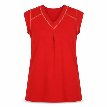 Womens UK Size M FLAMANT ROSE Red Basic T-Shirt