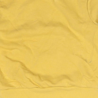 George Baby Yellow  Cotton Basic T-Shirt Size 18-24 Months Crew Neck  - TIGER
