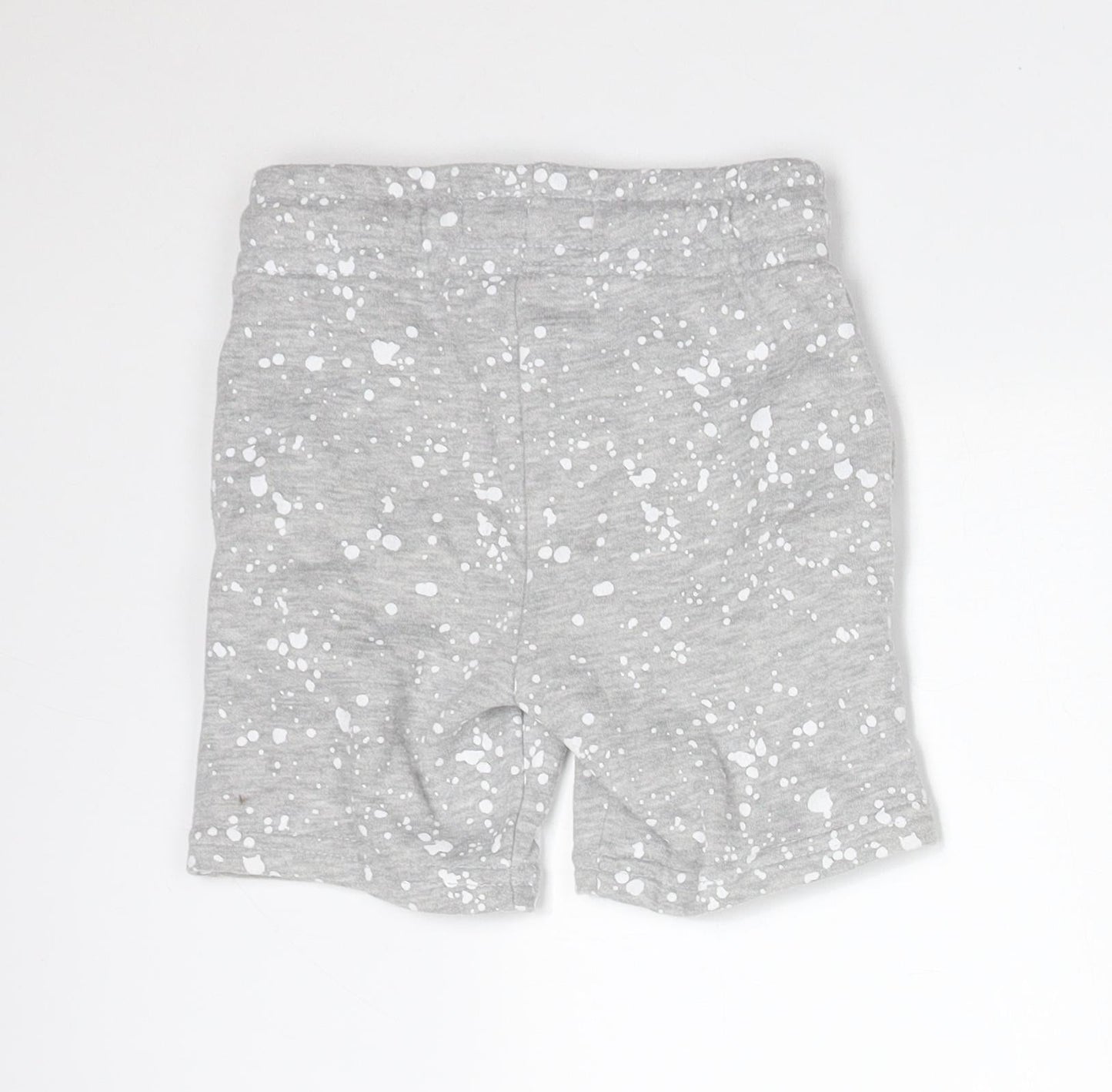 Primark Boys Grey Spotted Cotton Cropped Trousers Size 18-24 Months   - SHORTS