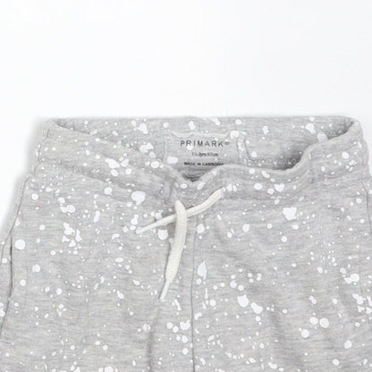 Primark Boys Grey Spotted Cotton Cropped Trousers Size 18-24 Months   - SHORTS