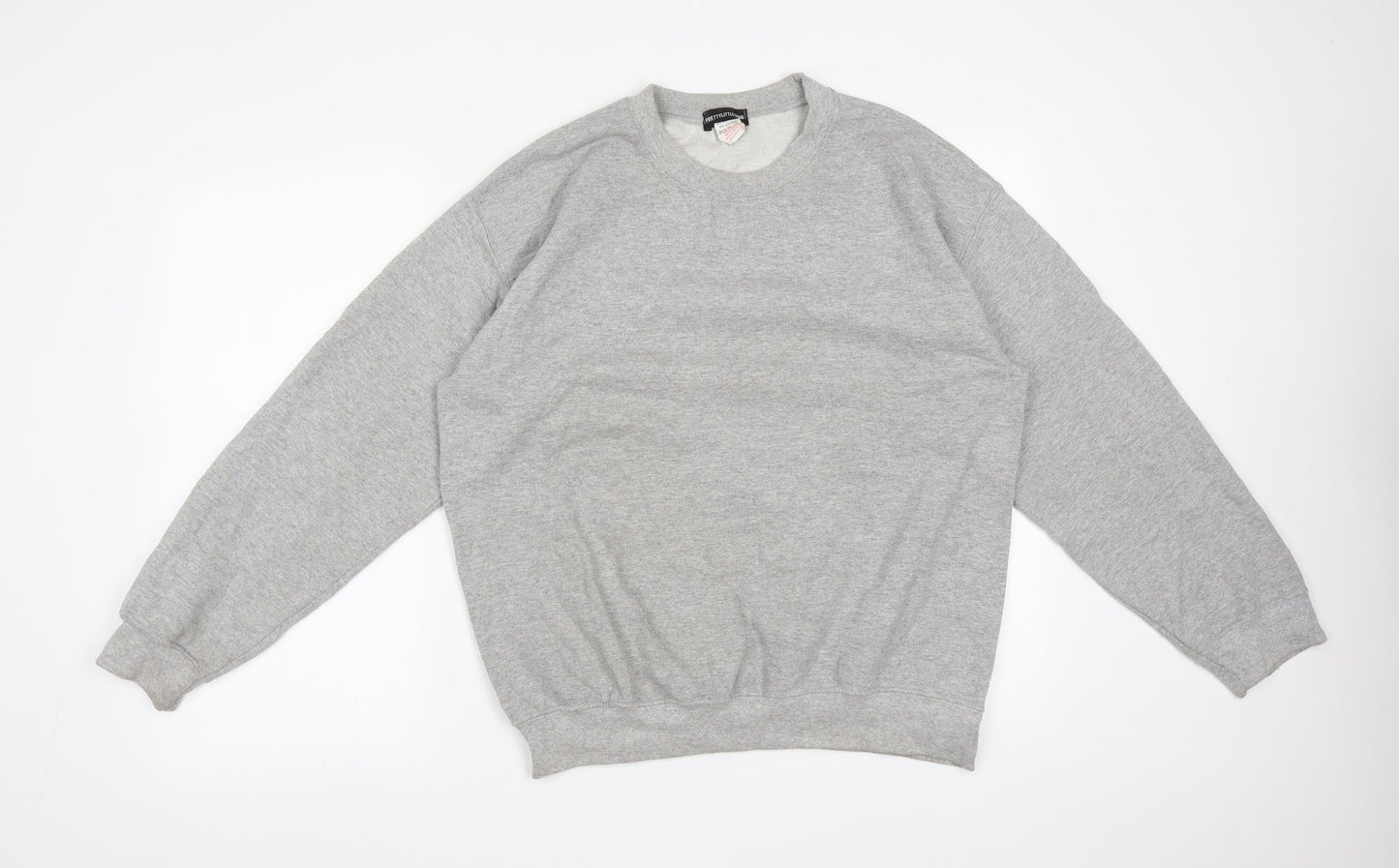 PRETTYLITTLETHING Womens Grey  Polyester Pullover Sweatshirt Size M