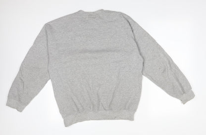 PRETTYLITTLETHING Womens Grey  Polyester Pullover Sweatshirt Size M