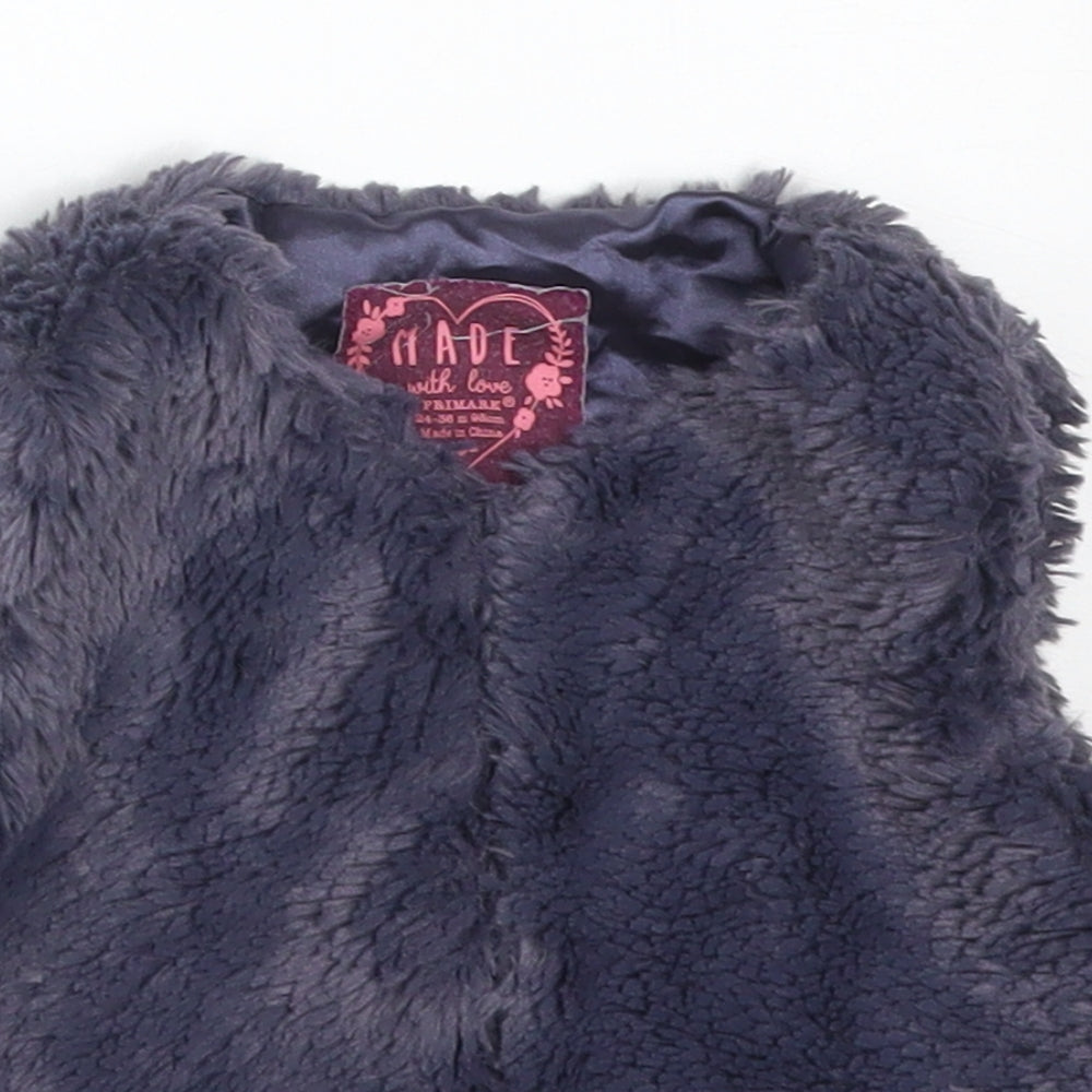 Primark Girls Purple   Gilet Jacket Size 36 Months
