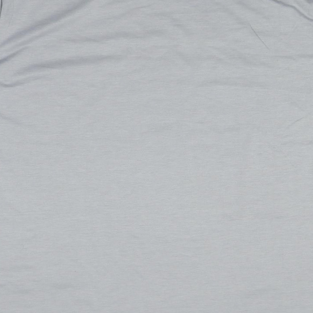 Womens UK Size L Preworn Grey Basic T-Shirt