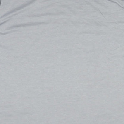 Womens UK Size L Preworn Grey Basic T-Shirt