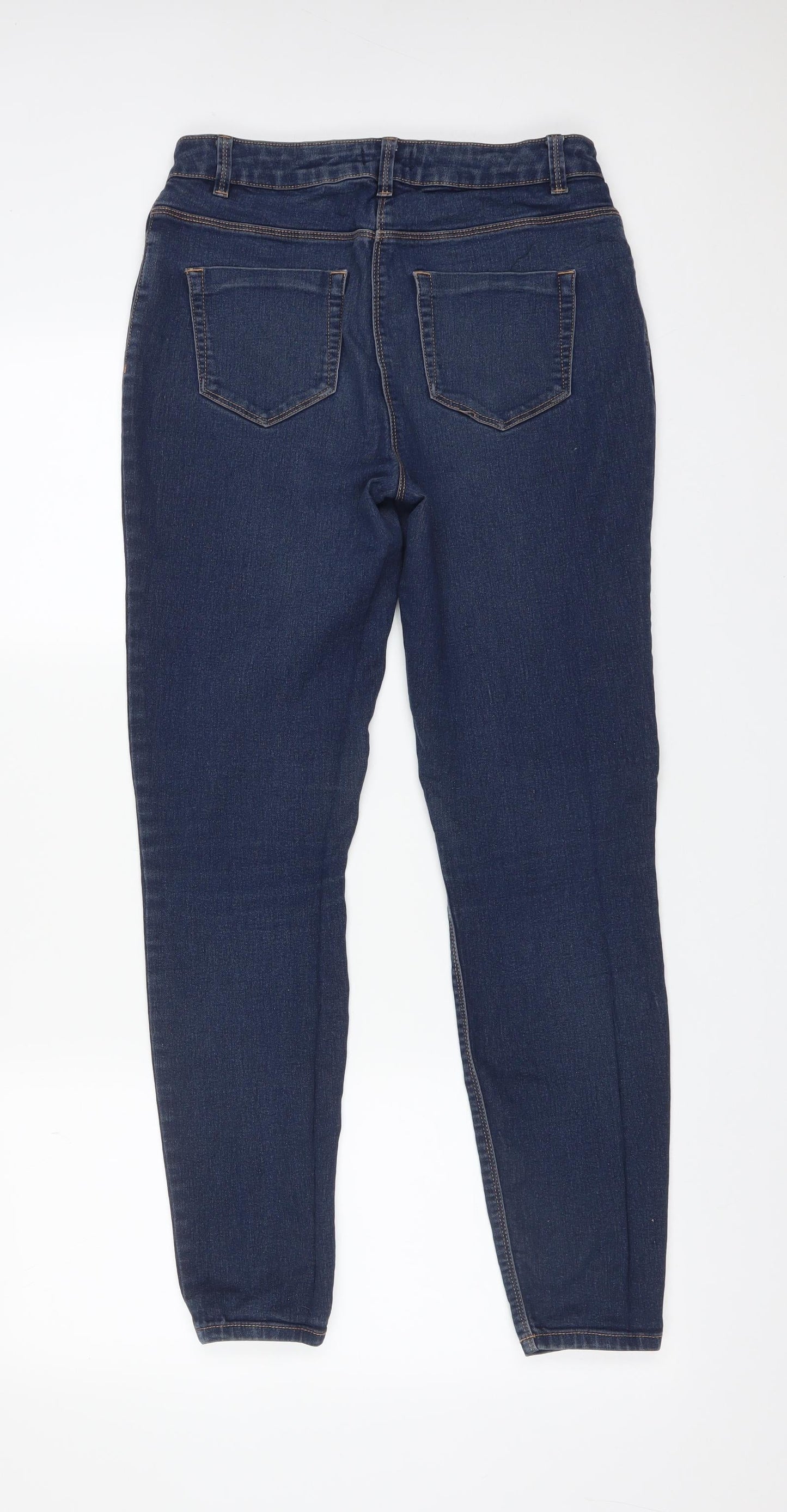 Womens UK Size 10 Papaya Regular Fit Skinny Blue Jeans