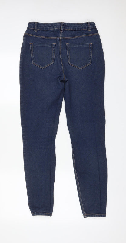 Womens UK Size 10 Papaya Regular Fit Skinny Blue Jeans