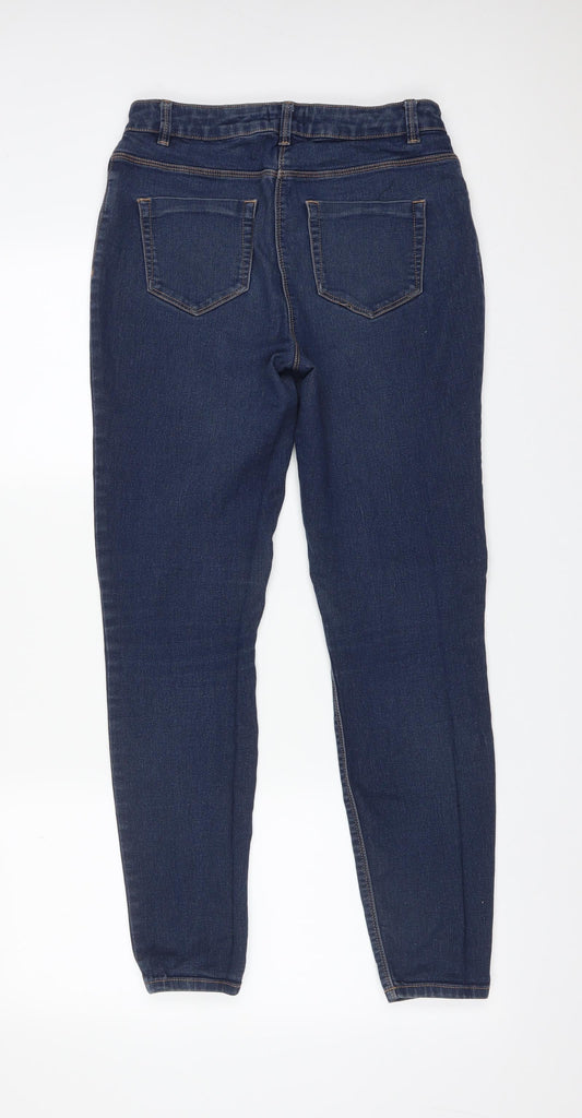 Womens UK Size 10 Papaya Regular Fit Skinny Blue Jeans