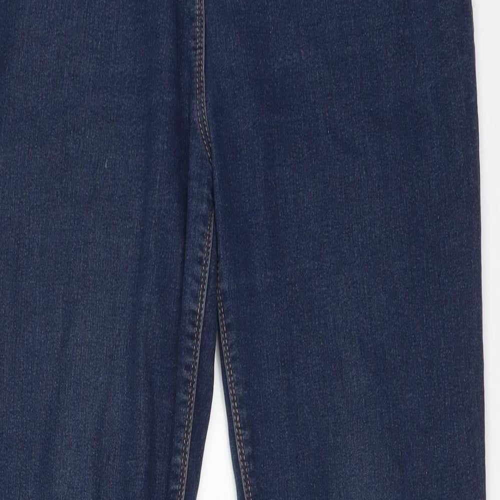 Womens UK Size 10 Papaya Regular Fit Skinny Blue Jeans